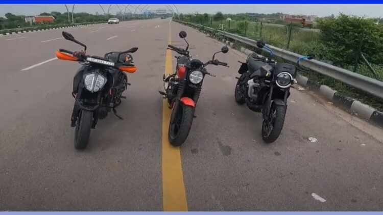 Re Guerrilla 450 Vs Ktm Duke 390 Vs Husqvarna Svartpilen 401 Long Race