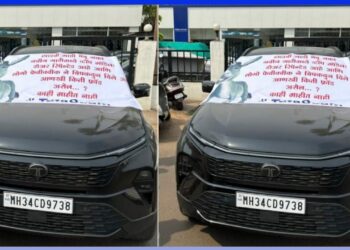 Tata Harrier Owner Alleges Service Centre Fixed Logo with Fevikwik