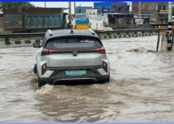 Tata Nexon EV Driven Through Water