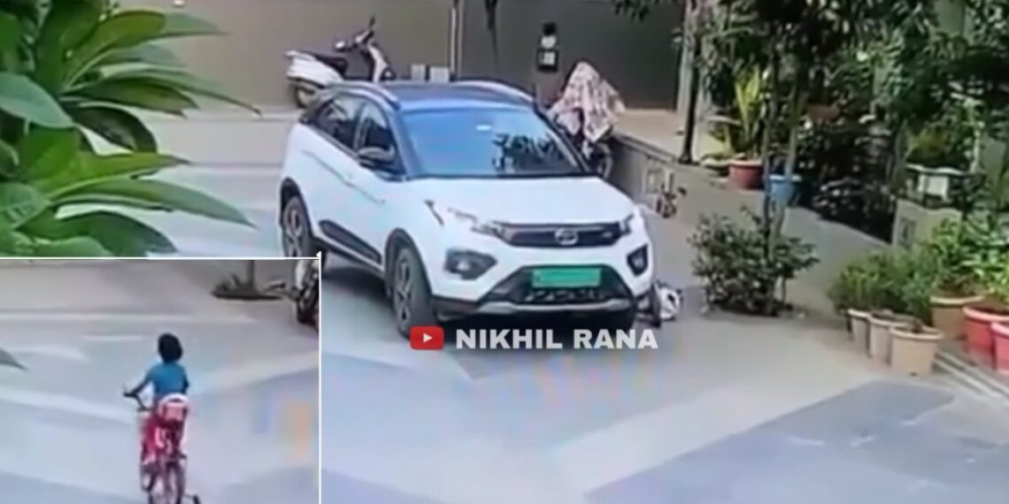 Tata Nexon EV Driver Runs Over Child