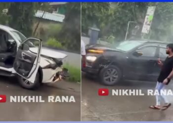 Tata Safari Toyota Fortuner Family Accident