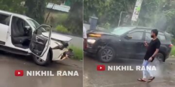 Tata Safari Toyota Fortuner Family Accident