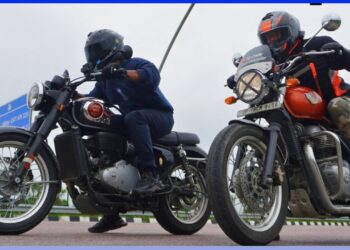 BSA Goldstar 650 vs Royal Enfield Interceptor 650 Drag Race