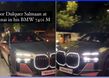 Dulquer Salmaan Seen with BMW 740i M