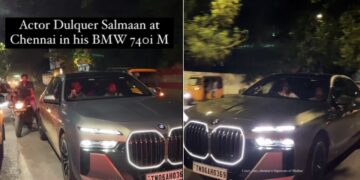 Dulquer Salmaan Seen with BMW 740i M