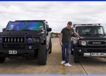 GMC Hummer V8 vs Suzuki Jimny Drag Race