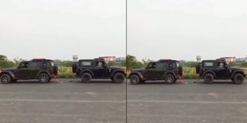 Jeep Wrangler Vs Mahindra Thar Tug of War