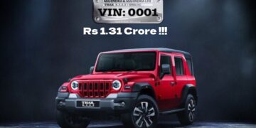 Mahindra Thar Roxx VIN 0001 for Auction