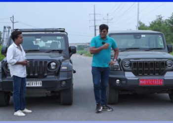 Mahindra Thar 4x4 vs Thar Roxx Drag Race