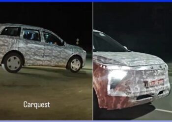 Mahindra XUV700 Facelift Spied Testing