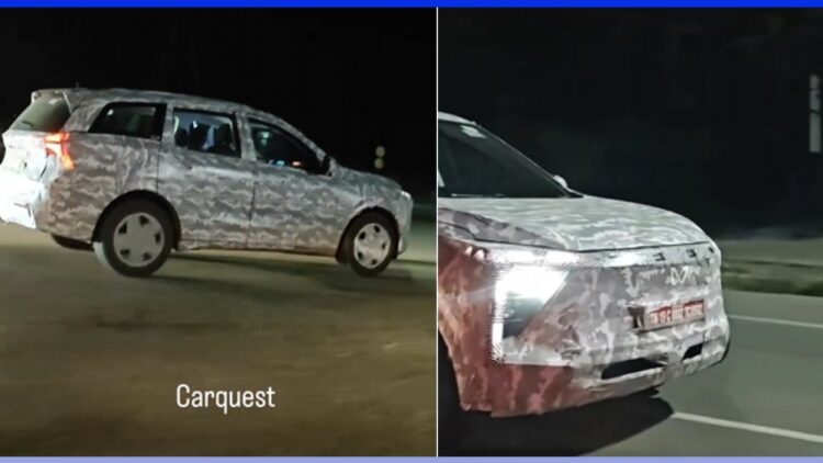 Mahindra Xuv700 Facelift Spied Testing