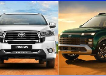 New Hyundai Alcazar vs Toyota Innova Crysta Prices Specs Features Design Comparison