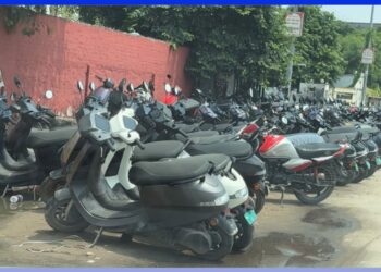 Ola Electric Scooters Waiting for Service After Monsoon Rains