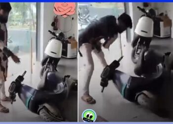 Ola Scooter Owner Damages Own Vehicle at Service Centre