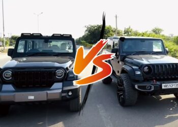 Mahindra Thar Roxx vs Thar Drag Race