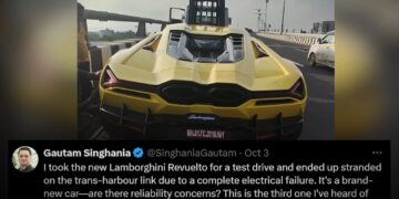 Gautam Singhania Lamborghini Revuelto Breaks Down