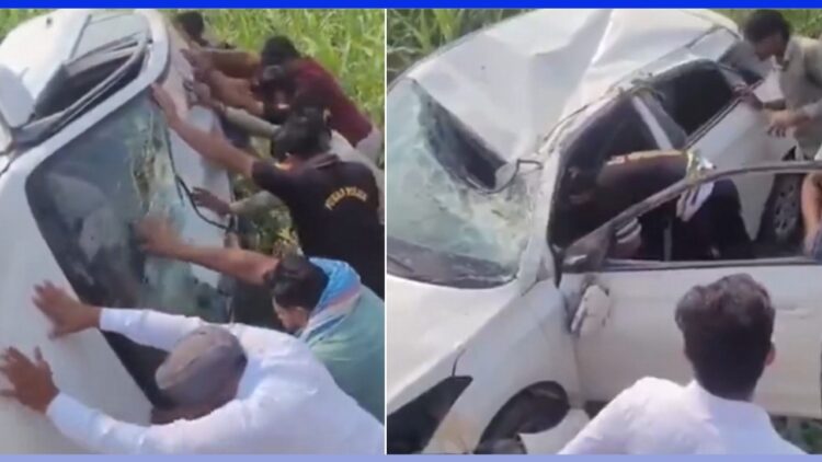 Harsh Pahwa Accident in Hyundai Elite I20