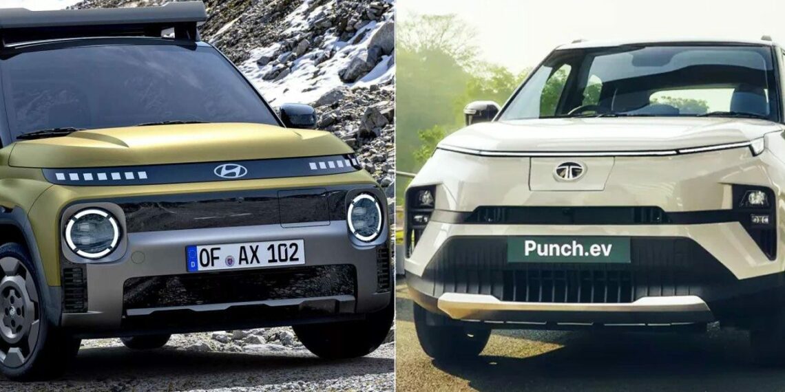 Hyundai Inster Cross Ev Vs Tata Punch Ev