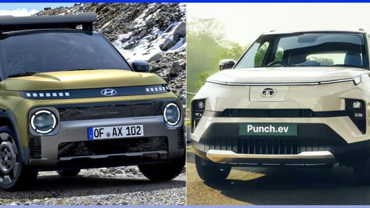 Hyundai Inster Cross Ev Vs Tata Punch Ev