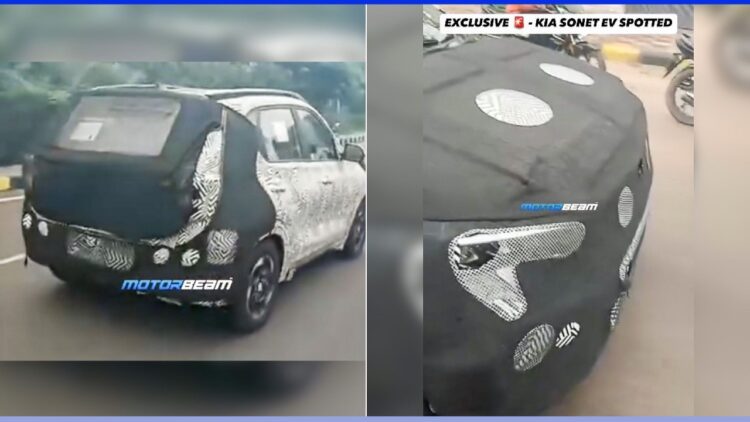 Kia Sonet Ev Spotted Testing