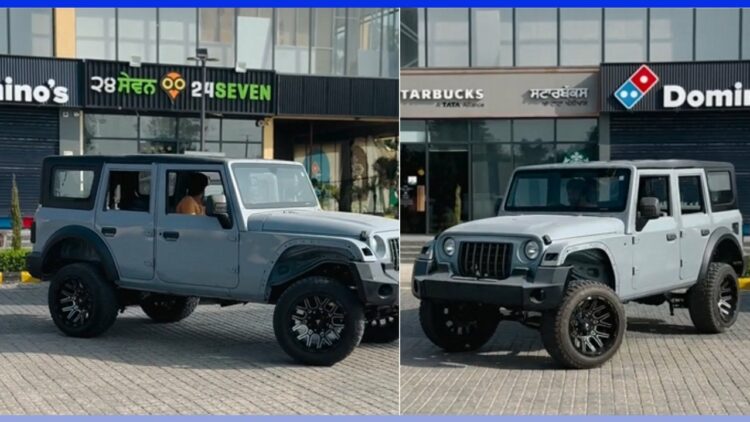 Mahindra Thar 5 door with Aftermarket Alloys