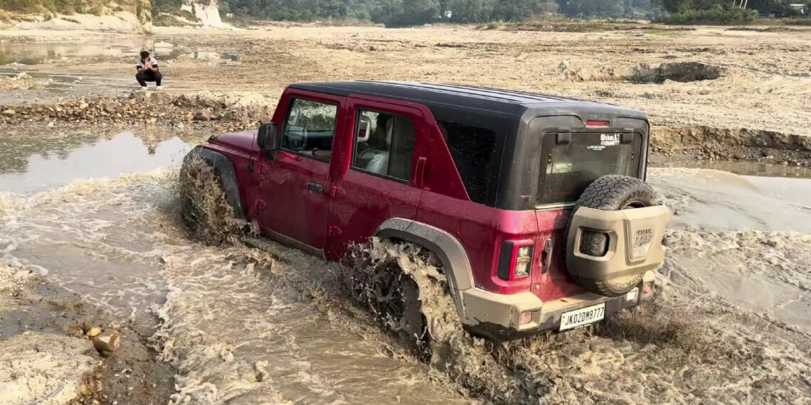 Mahindra Thar Roxx Extreme Water Wading Test