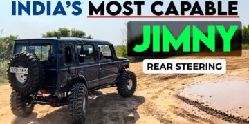 Modified Maruti Jimny with Rear Steering