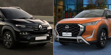 New 2024 Nissan Magnite vs Renault Kiger Specs Price Features Design Comparison