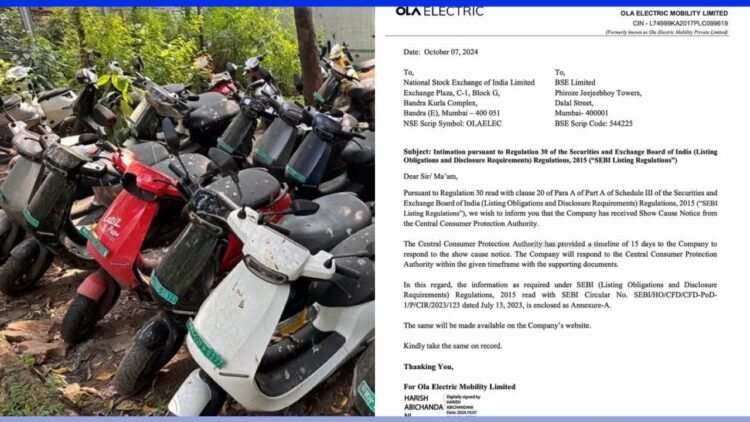 Ola Electric Show Cause Notice