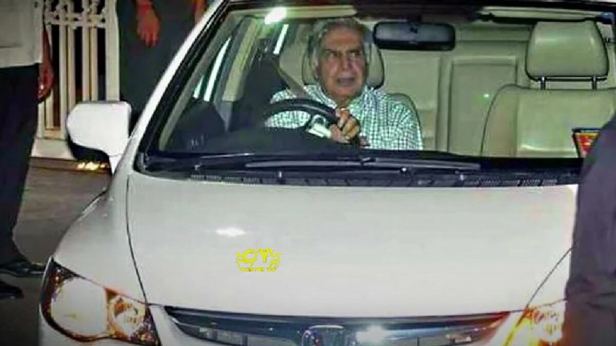 Ratan Tata with Honda Civic