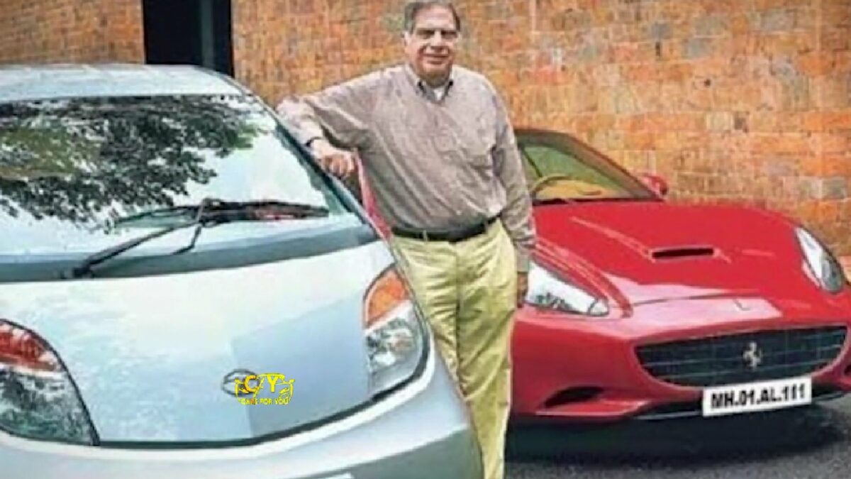 Ratan Tata with Tata Nano