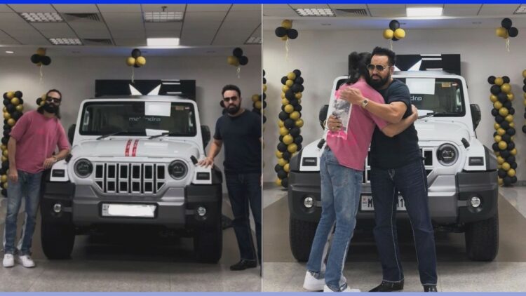 Salman Khans Bodyguard Shera Gifts Mahindra Thar Roxx to His Son