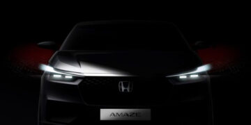 2025 Honda Amaze Teased Design Sketch