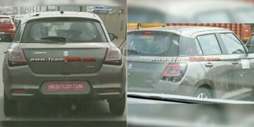 Maruti Swift Hybrid Spotted Testing India