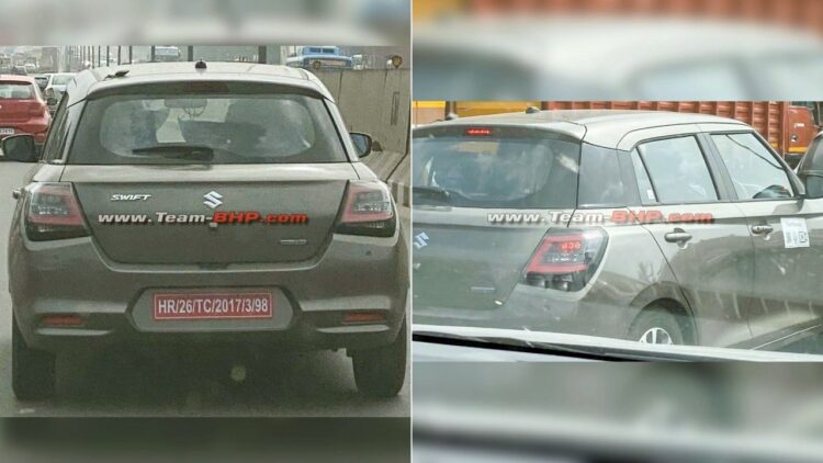 Maruti Swift Hybrid Spotted Testing India