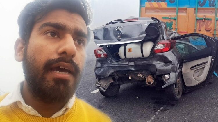 Tata Tiago Icng Muti car Collision