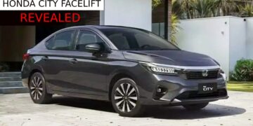 honda city facelift front three quarters