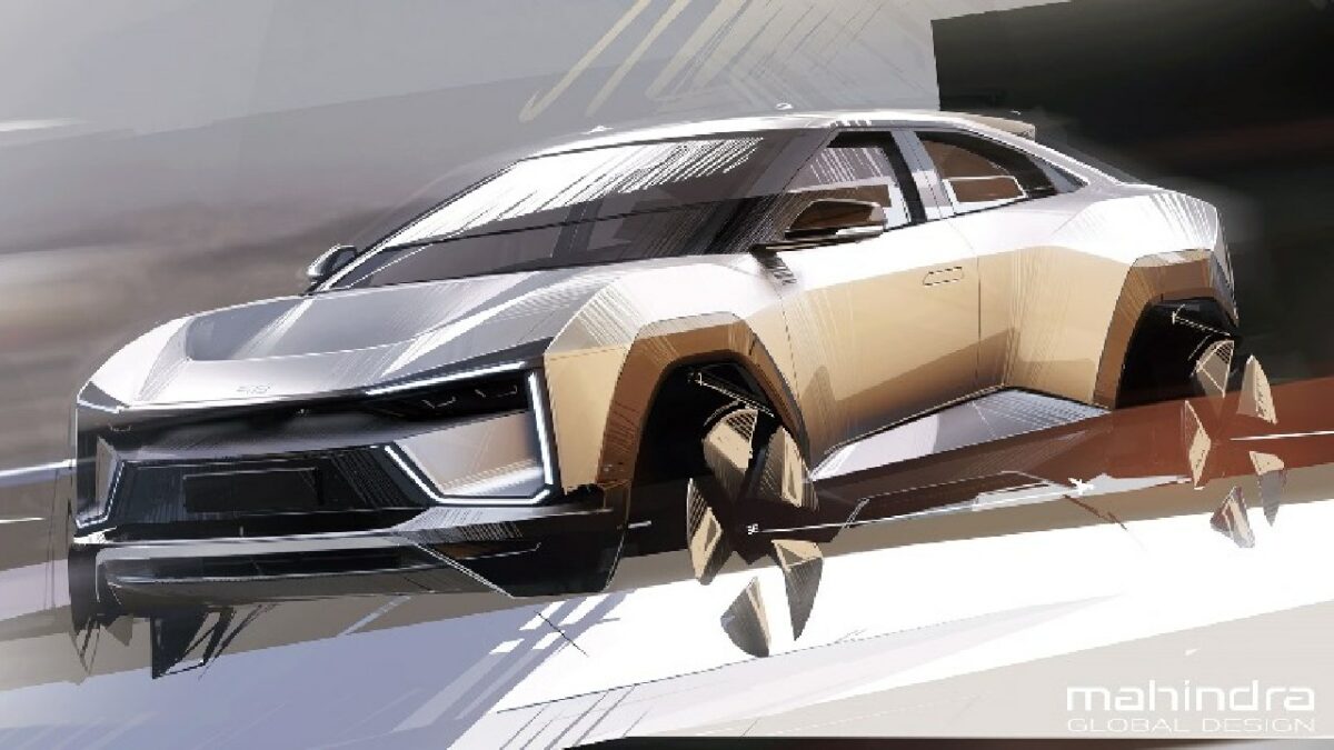 Mahindra Be 6e Design Sketch