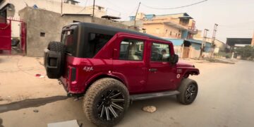 Mahindra Thar Roxx with Largest Tyres in India