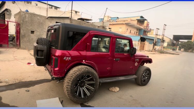 Mahindra Thar Roxx with Largest Tyres in India