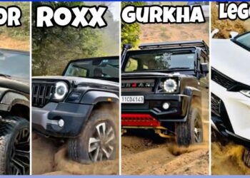 Thar v Thar Roxx v Gurkha v Fortuner Legender Off Road Battle