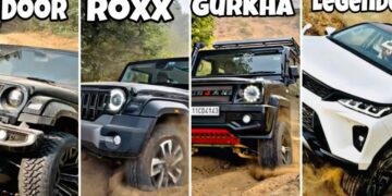 Thar v Thar Roxx v Gurkha v Fortuner Legender Off Road Battle