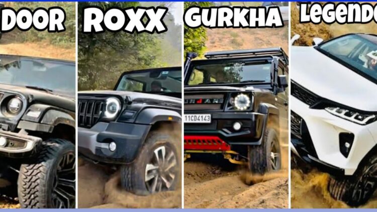 Thar V Thar Roxx V Gurkha V Fortuner Legender off Road Battle