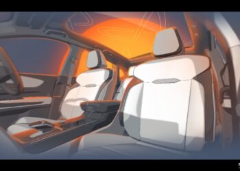 Mahindra XEV 9e Interior Sketch