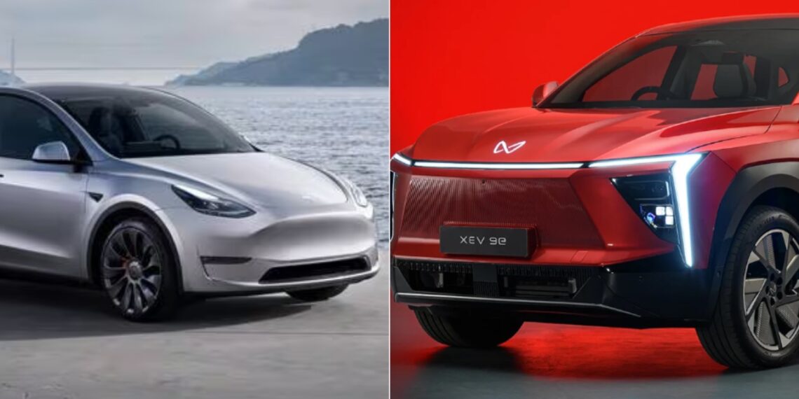 Mahindra XEV 9e vs Tesla Model Y Specs Features Price Design Comparison