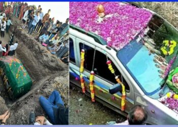 Man Buries Maruti WagonR as Farewell