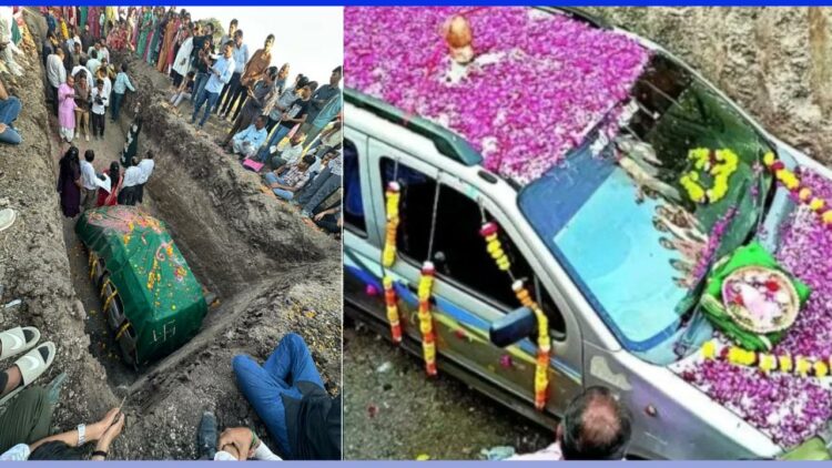 Man Buries Maruti Wagonr As Farewell