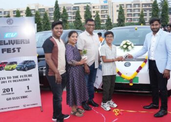 MG Delivers 201 EVs in Single Day in Bengaluru