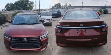 New Generation Maruti Dzire Spotted in Phoenix Red Colour with Beige Interior