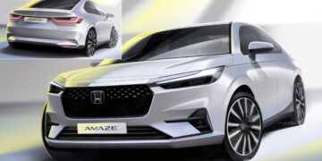 New Honda Amaze Design Sketches Revealed